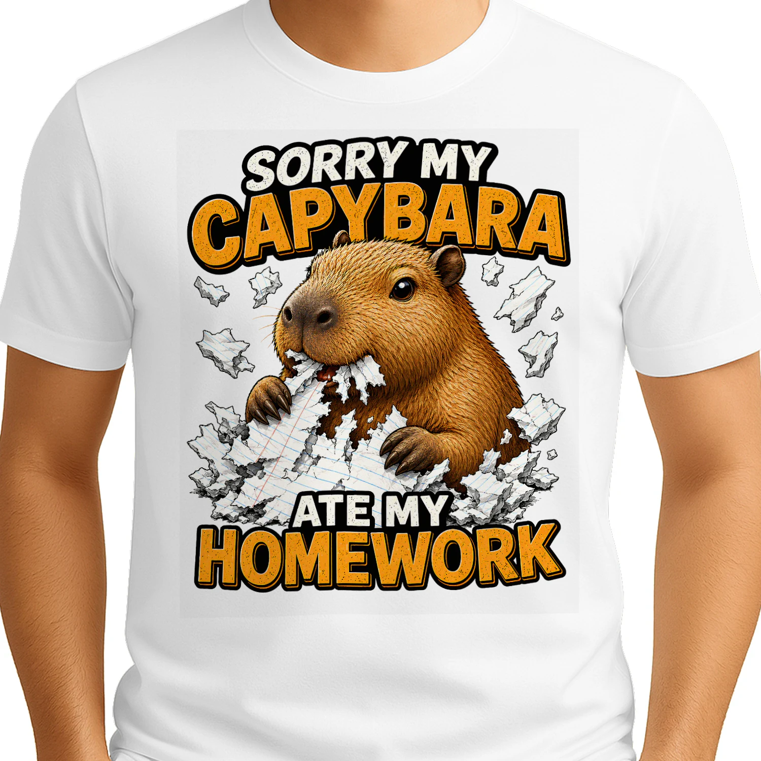 Sorry my Capybara ate my homework Classic Unisex T-shirt