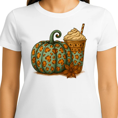 Leopard Pumpkin and Iced Latte 