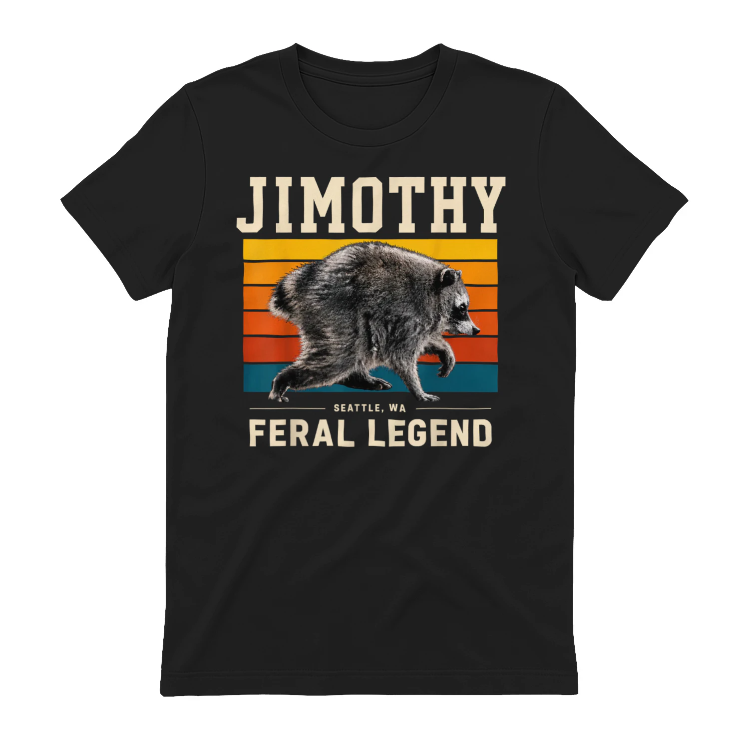 Jimothy Raccoon Seattle Feral Legend Meme T-Shirt