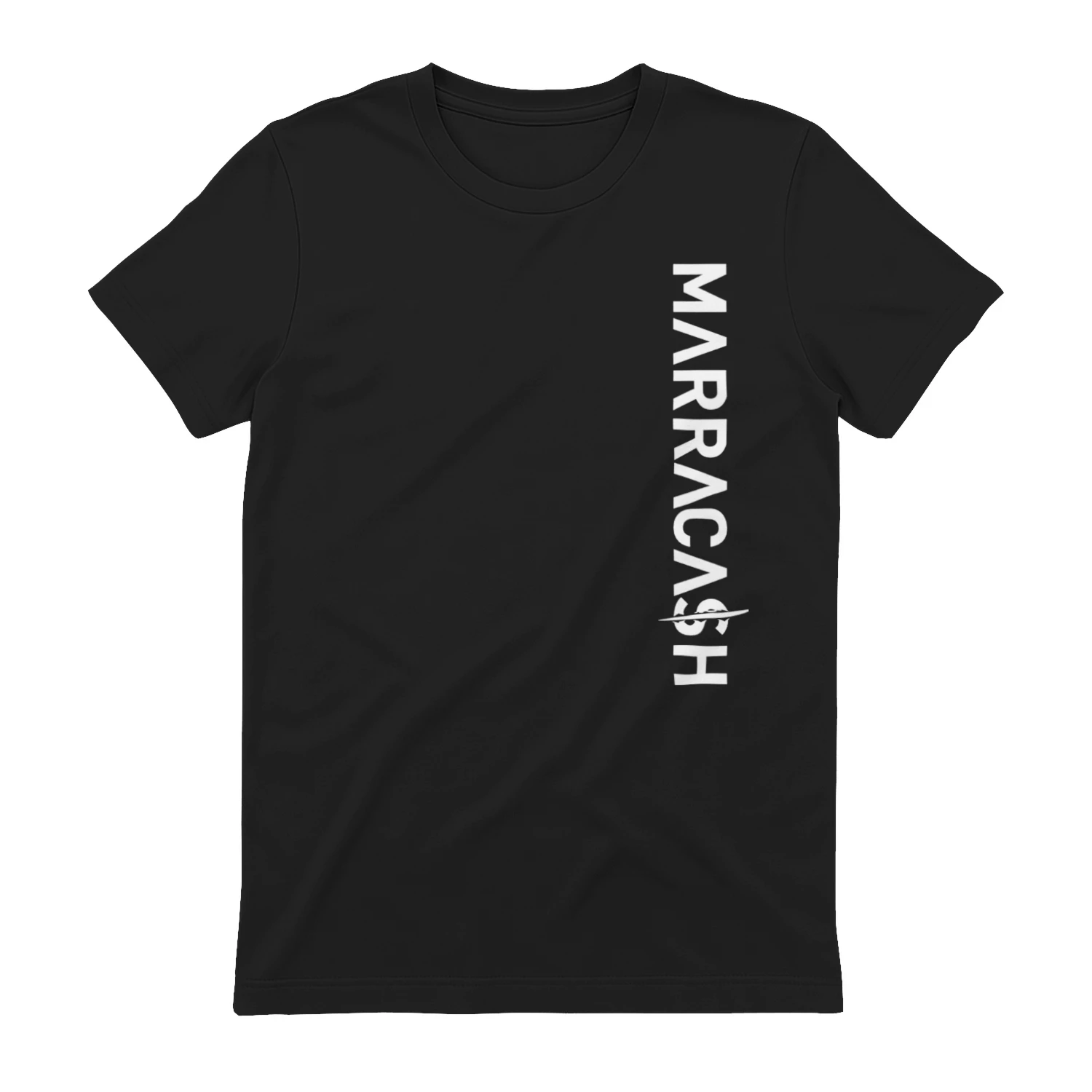 Maglietta Marracash Logo Ufficiale | T-Shirt Minimalista Nera Tour Tshirt
