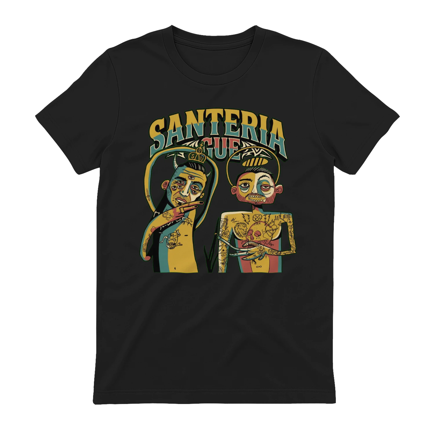 Maglietta Santeria Marracash Guè Retro 80s | Vintage Merch