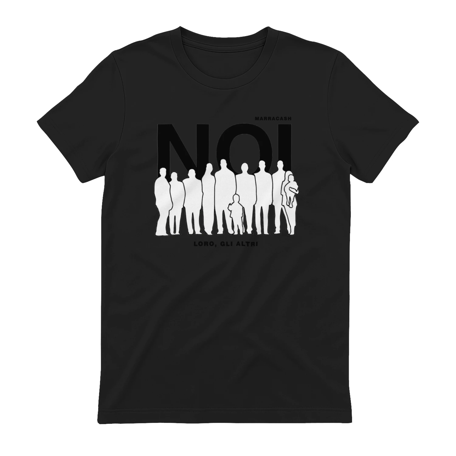 Maglietta Marracash NOI Silhouette | Noi Loro Gli Altri Merch
