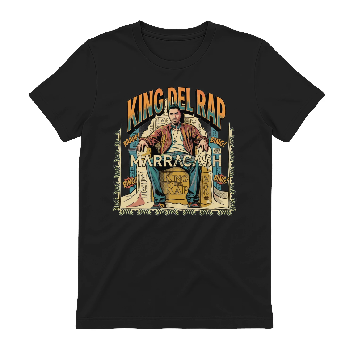 Maglietta Marracash King del Rap Vintage | Streetwear Leggendario