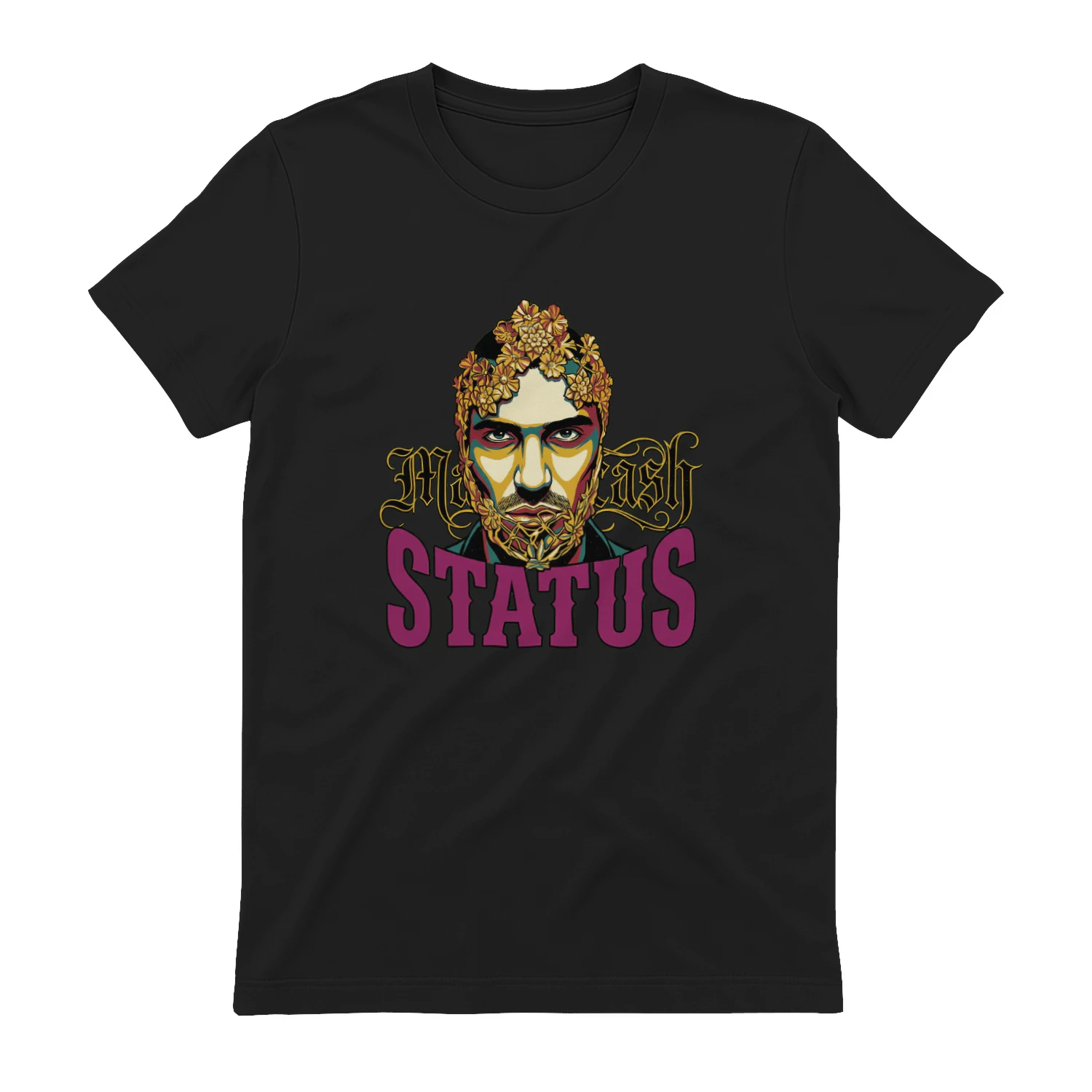 Marracash "Status" Album Tribute T-Shirt - Vintage Rap Design