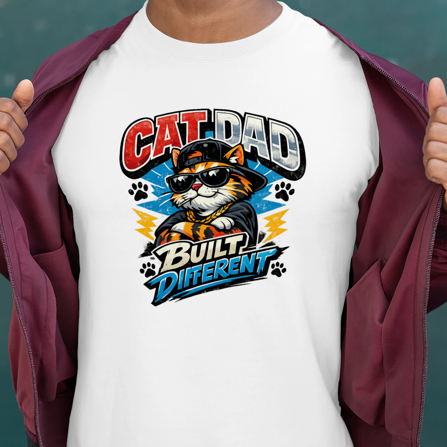Built Different Cat Dad