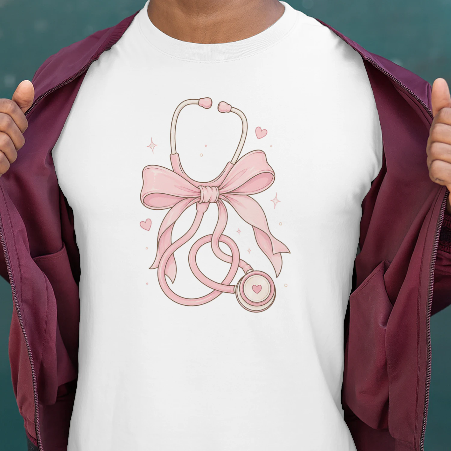 Coquette Ribbon Stethoscope Design
