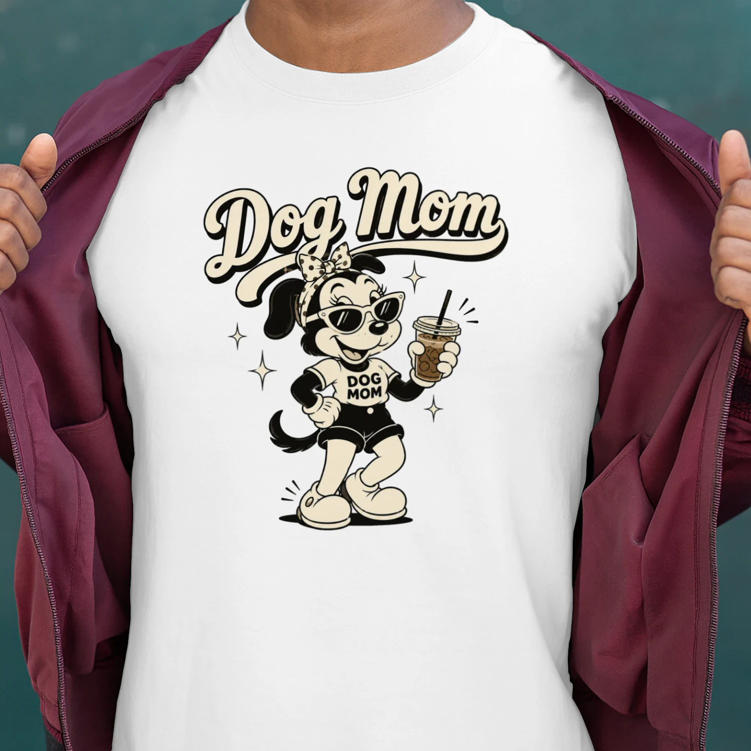 Retro 1930s Mascot Dog Mom