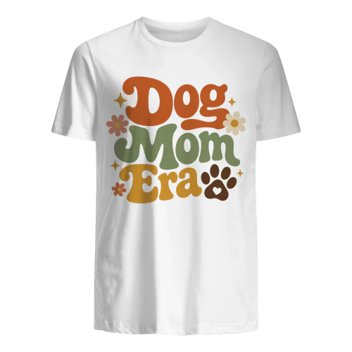 Dog Mom Era Groovy Typographic Tee