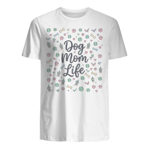 Kawaii Dog Mom Life Doodle Pattern