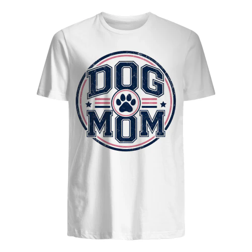 Dog mom varsity emblem design
