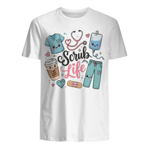 Kawaii Scrub Life Doodle Collage