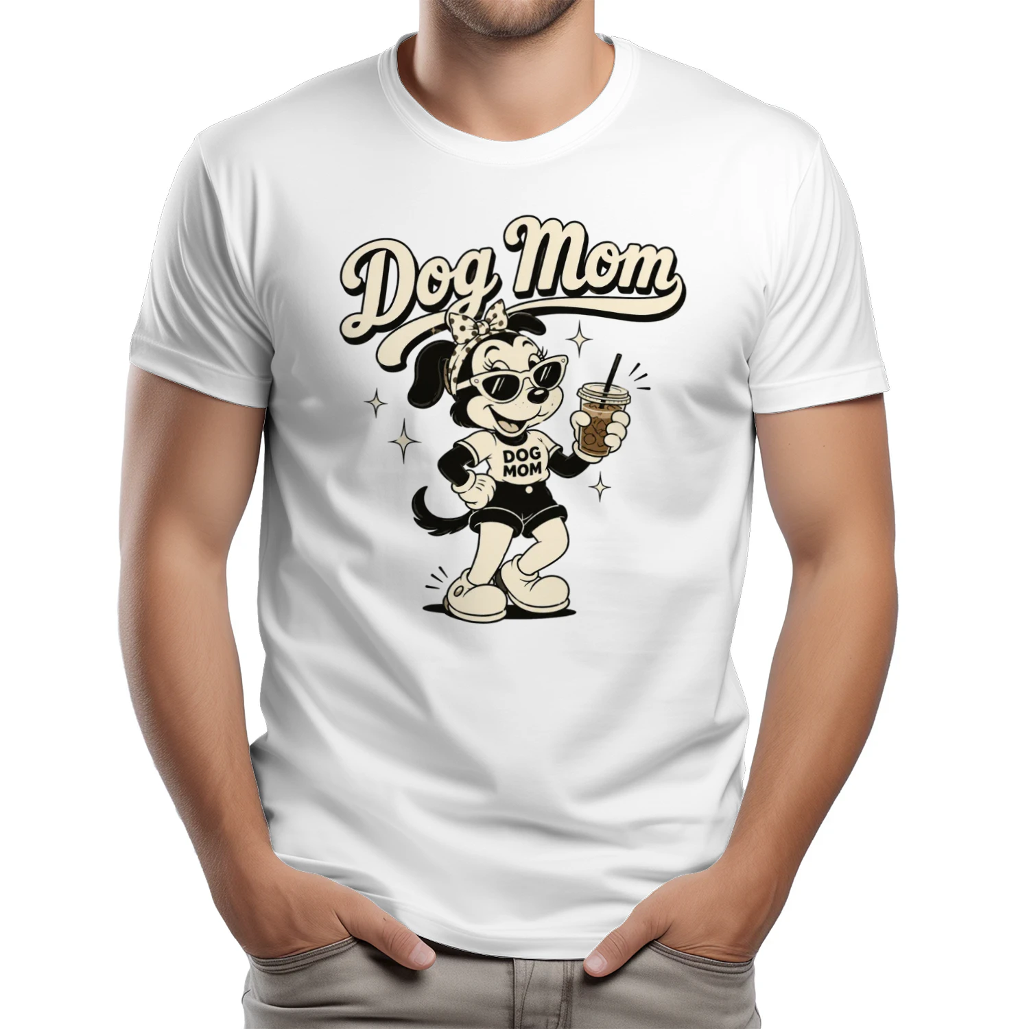 Retro 1930s Mascot Dog Mom
