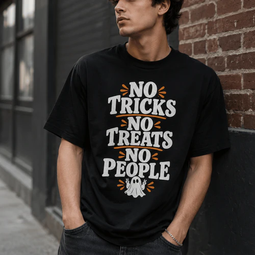 No Tricks No Treats No People Halloween