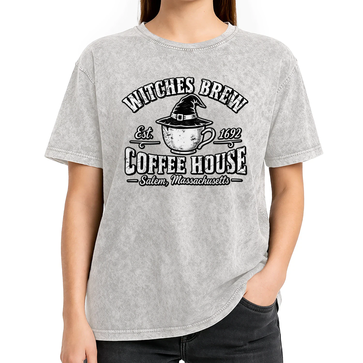 Witches Brew Coffee House Sweatshirt – Salem Witchy Halloween Coffee Pullover