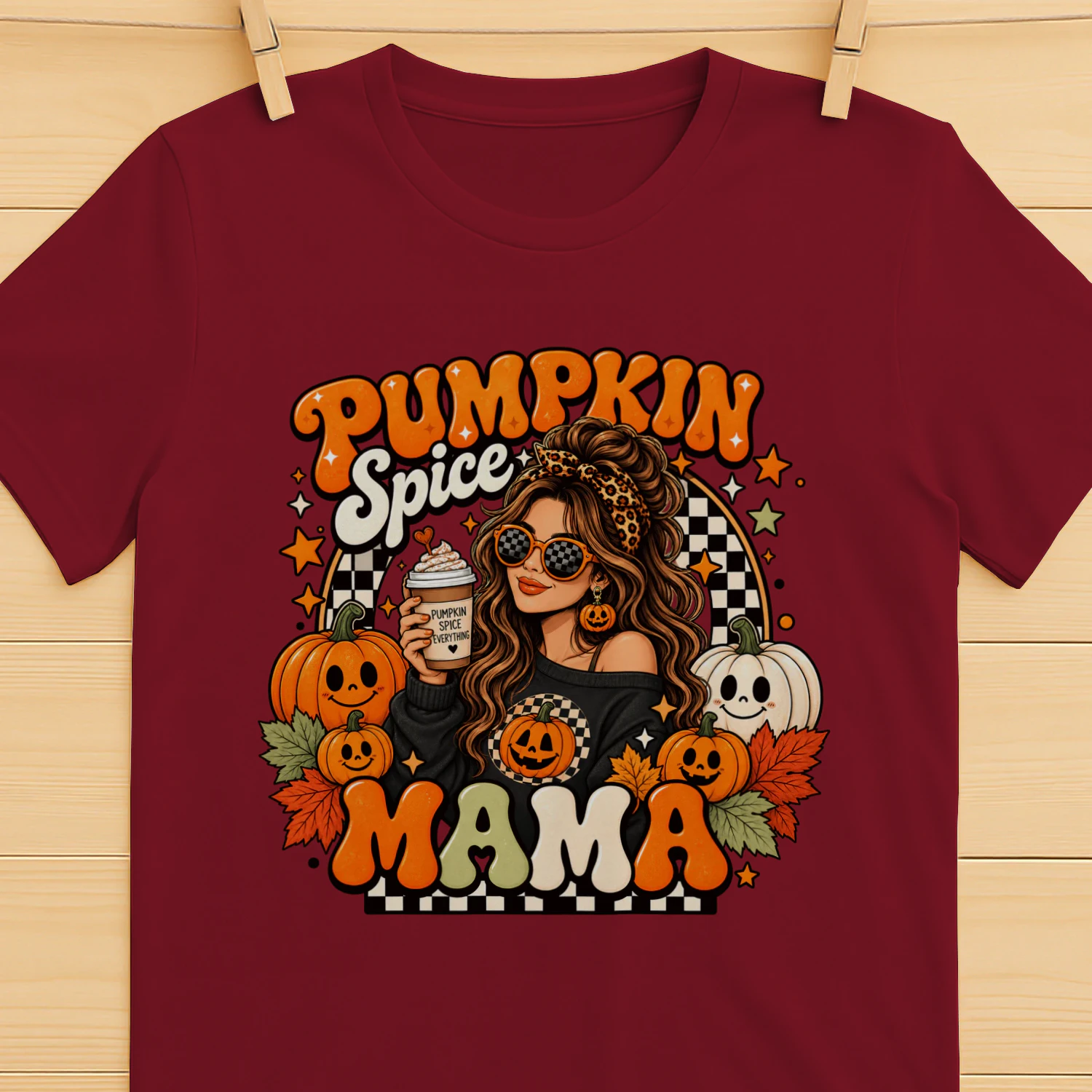 Pumpkin Spice Mama T-Shirt – Cute Fall Halloween Design