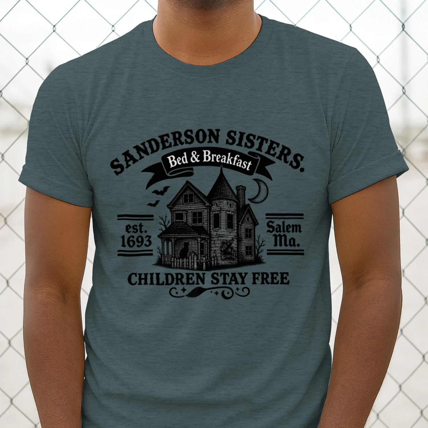 Salem Witch Sisters T-Shirt – Spooky Halloween Gothic Design