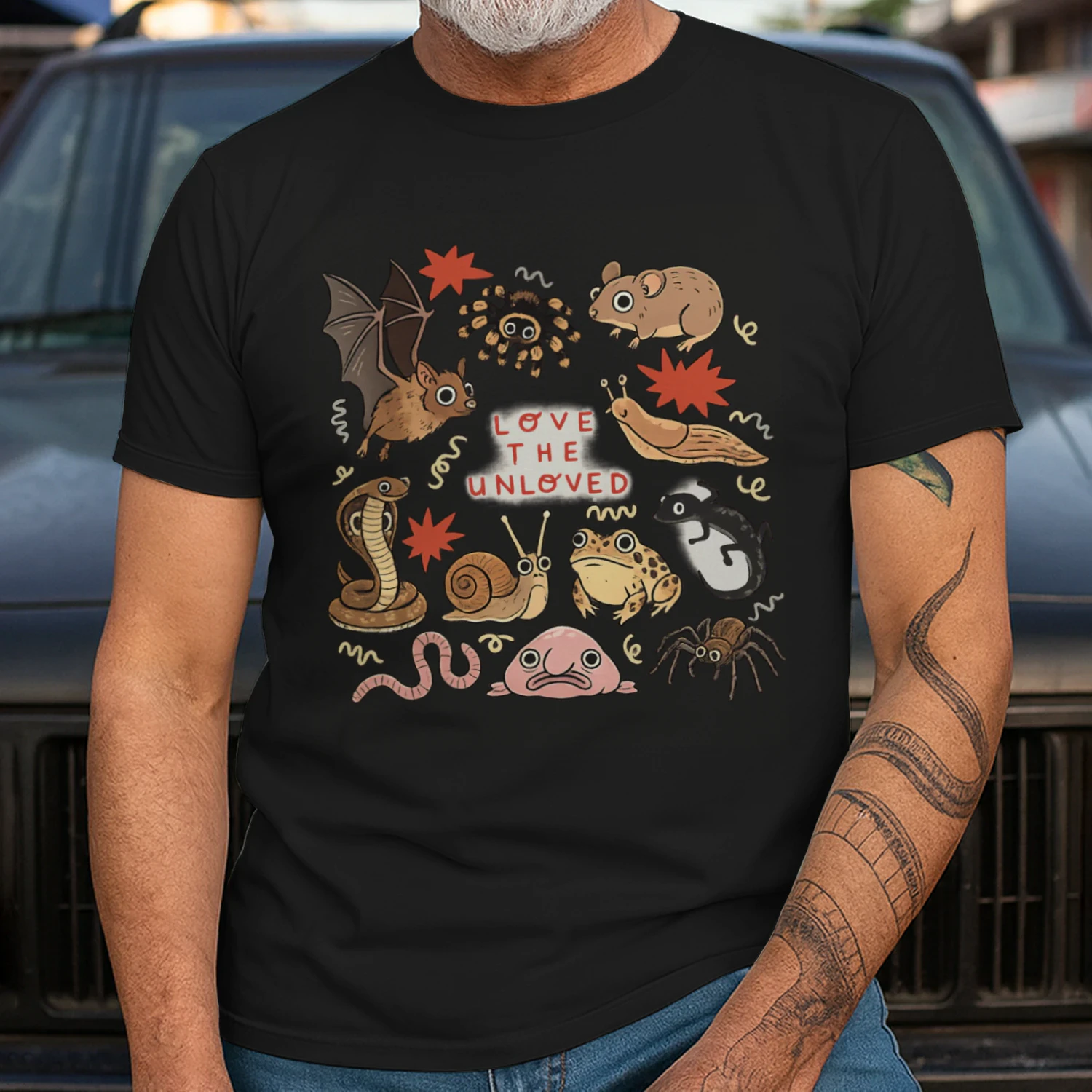 Love the Unloved Cute Creepy Critters Animal Lover T-Shirt