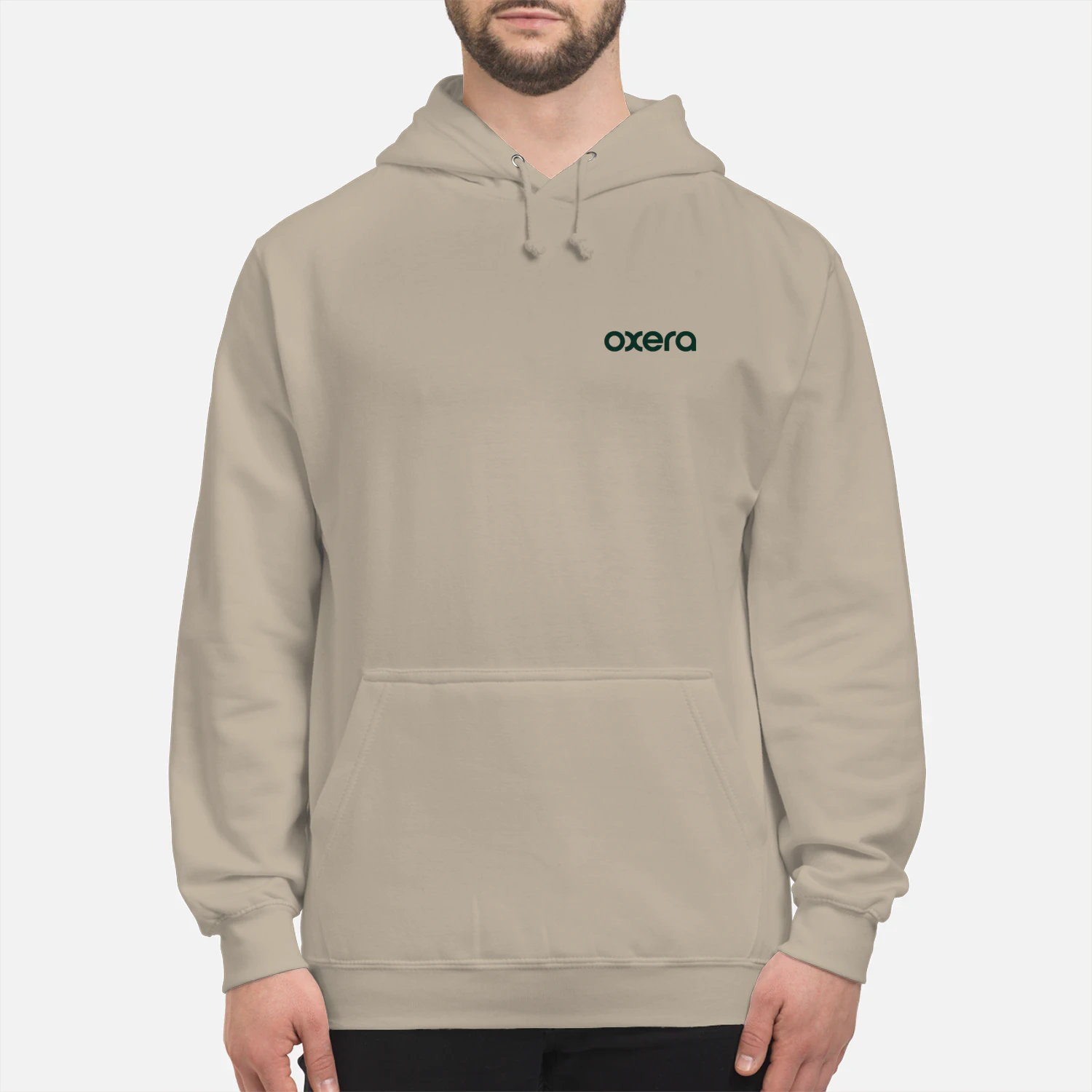 Green print hoodie