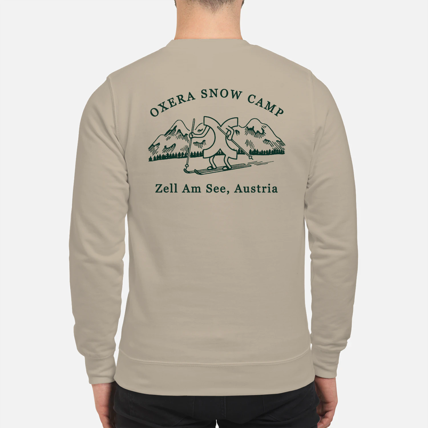 Green print sweatshirt