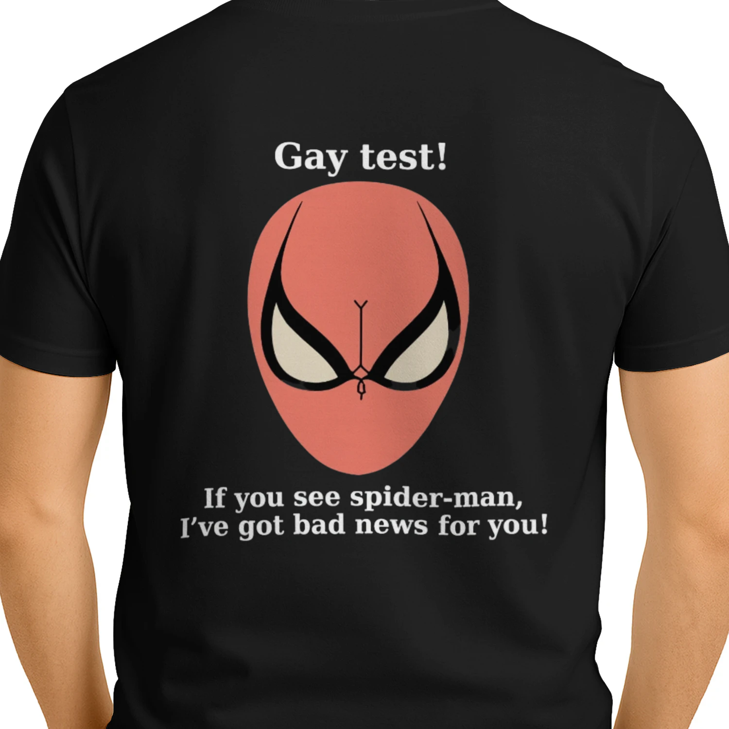 (ON Back) Gay Test Meme T-Shirt – Funny Internet Illusion Graphic Tee