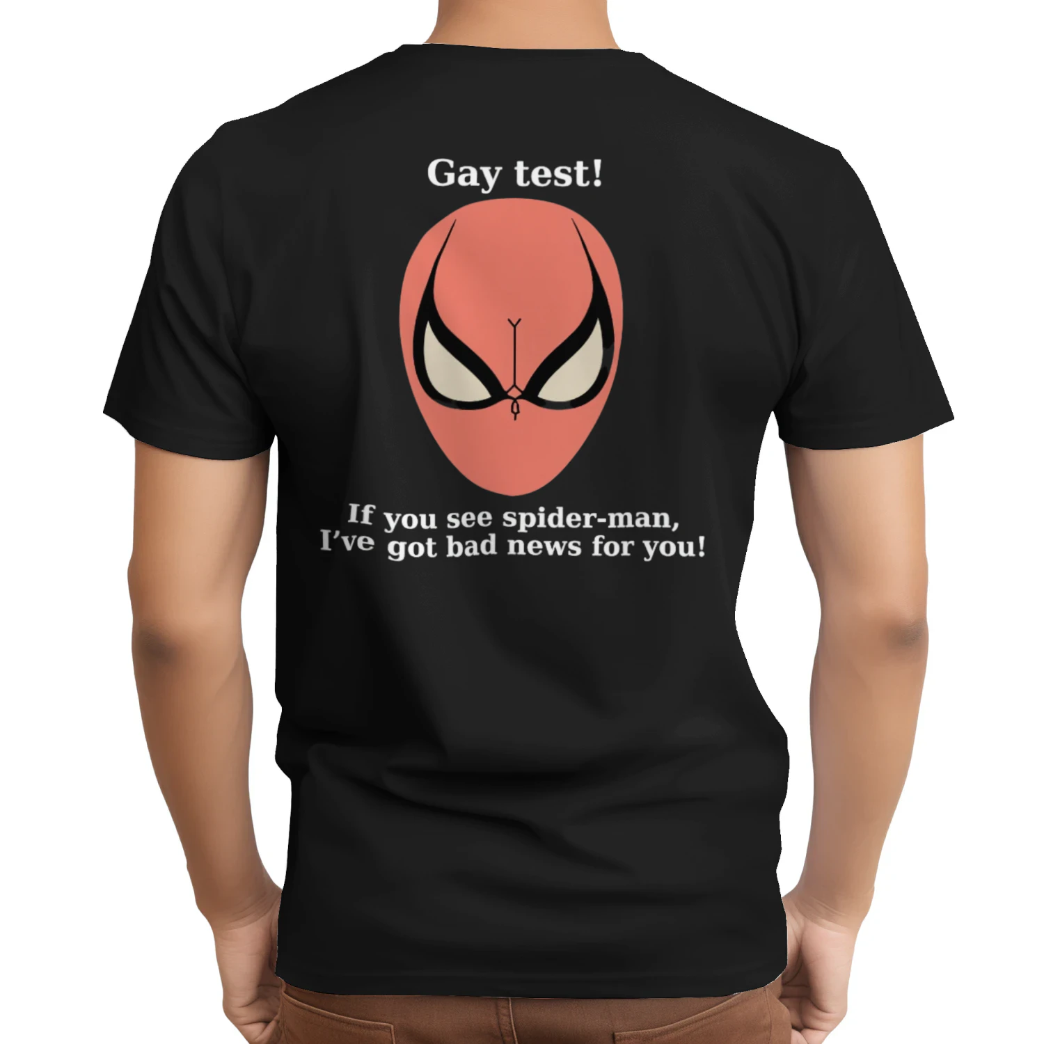 (ON Back) Gay Test Meme T-Shirt – Funny Internet Illusion Graphic Tee