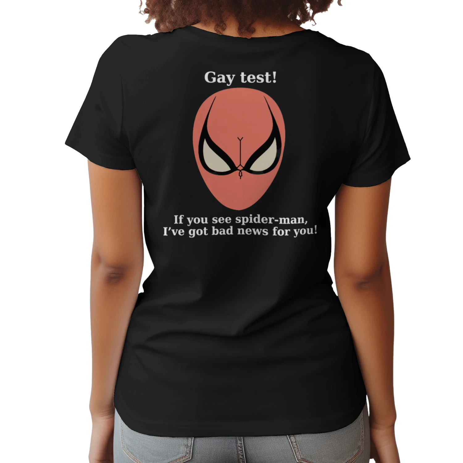 (ON Back) Gay Test Meme T-Shirt – Funny Internet Illusion Graphic Tee