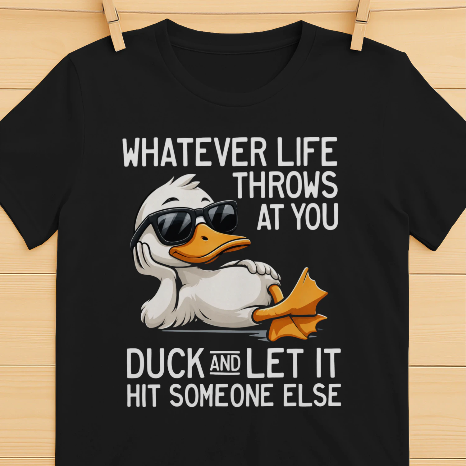 Whatever Throws at You Duck and Let It Hit Someone Else