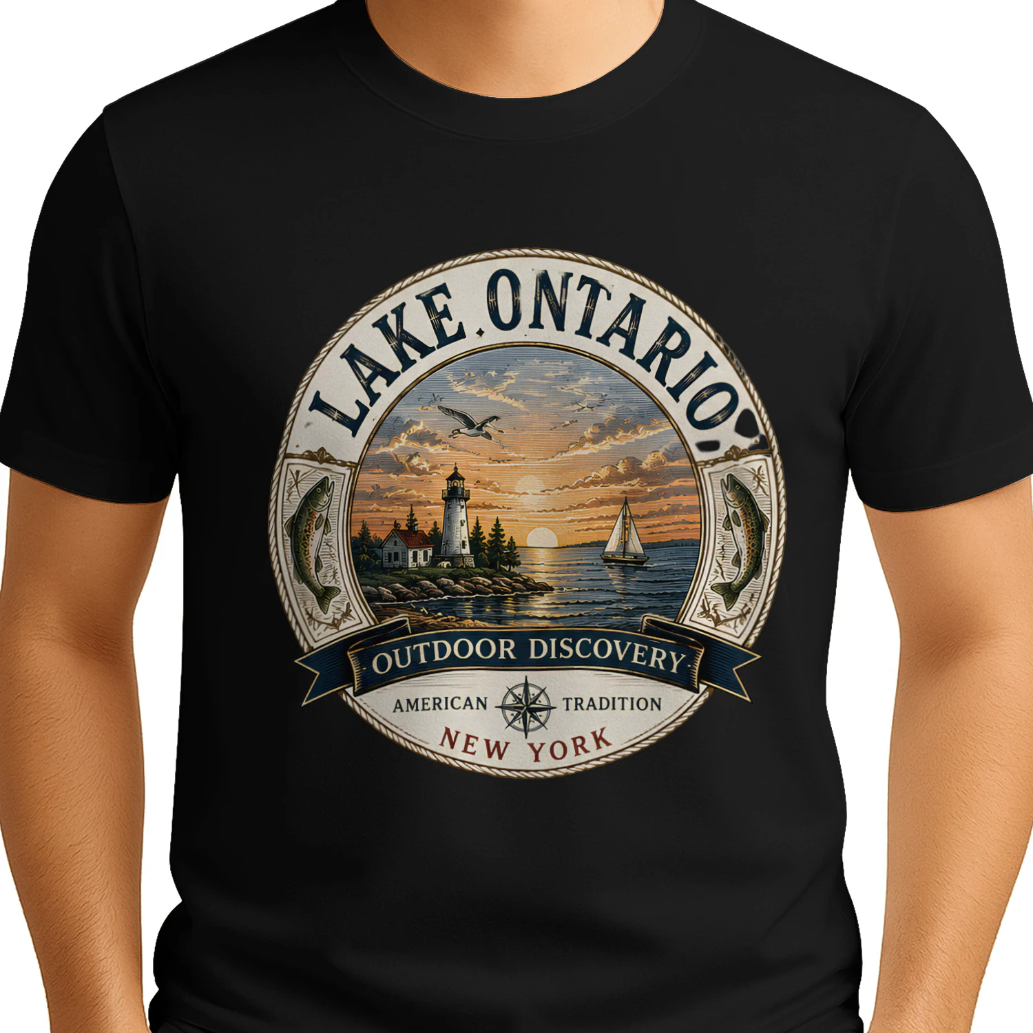 Lake Ontario vintage graphic 