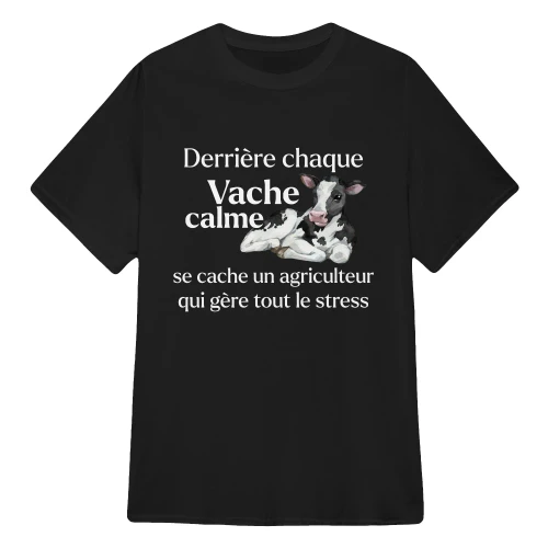 Derrière chaque vache calme se cache un agriculteur qui gère tout le stress