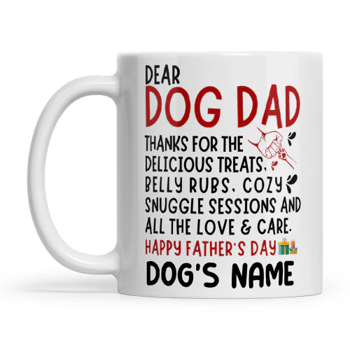 ENG - DOG DAD THANKS MUGS