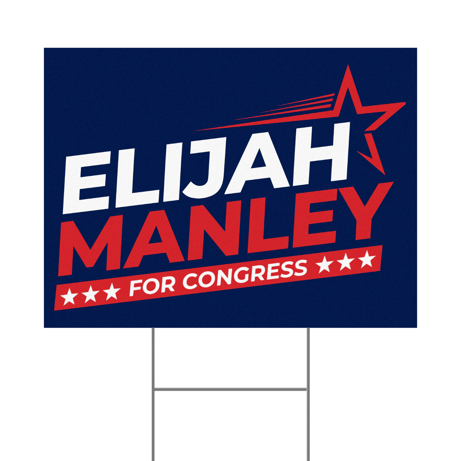 Elijah Manley for Congress Yard Sign – Florida’s 20th District 2026 Democratic Primary & Congressional Campaign