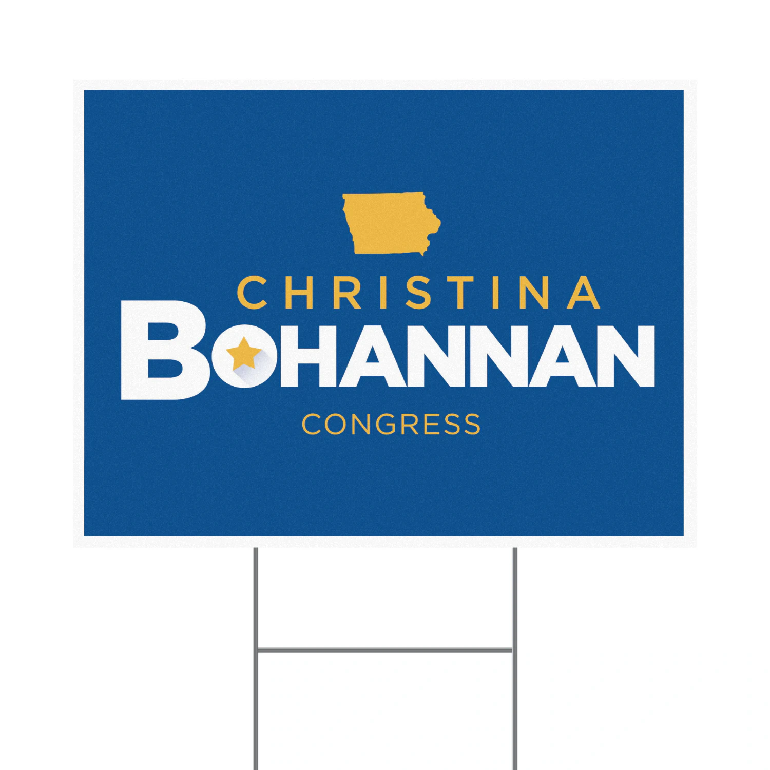 Christina Bohannan For Congress Yard Sign