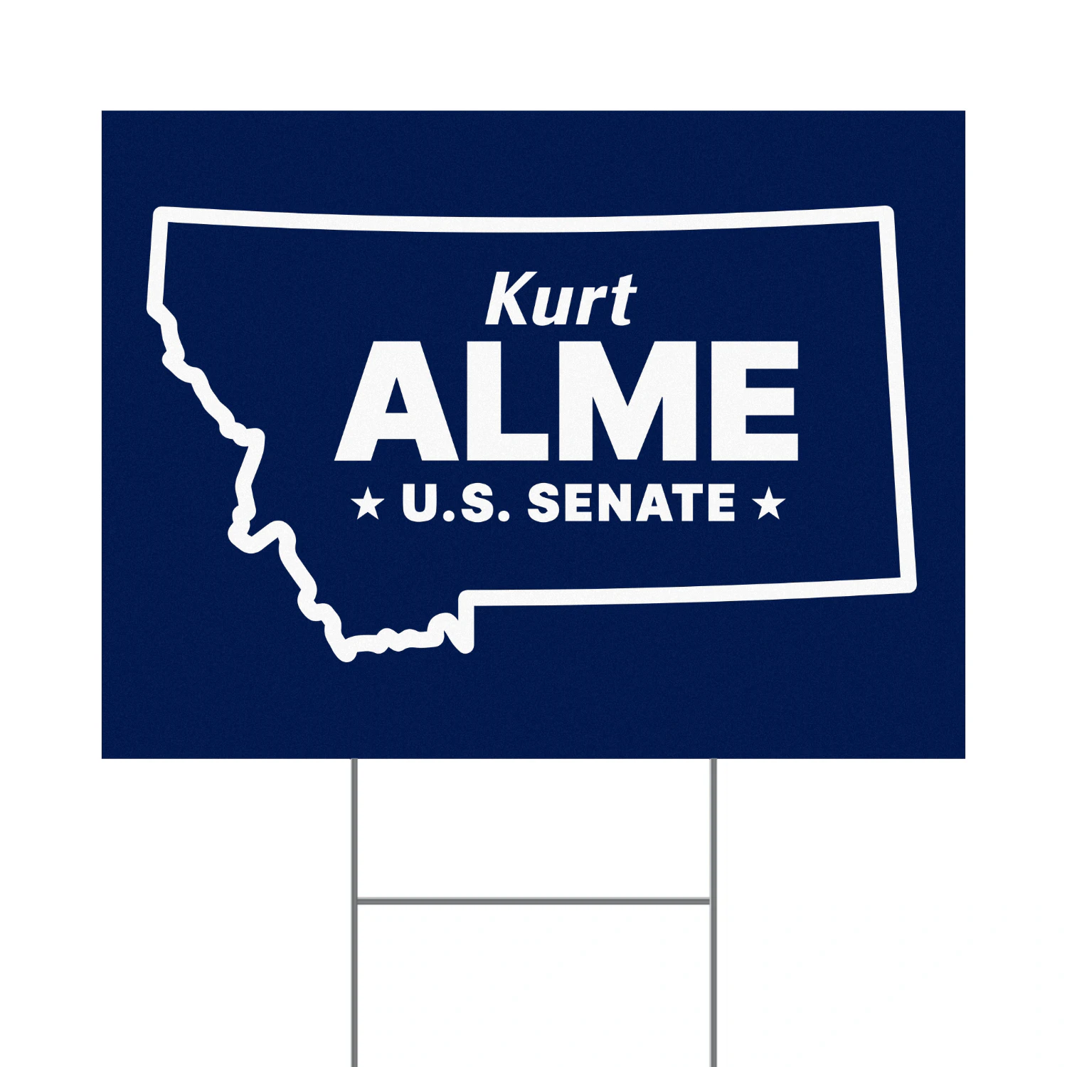 Kurt Alme For US Senate Yard Sign -Montana Republican Campaign Enters Final Stretch of Competitive 2026 Senate Race