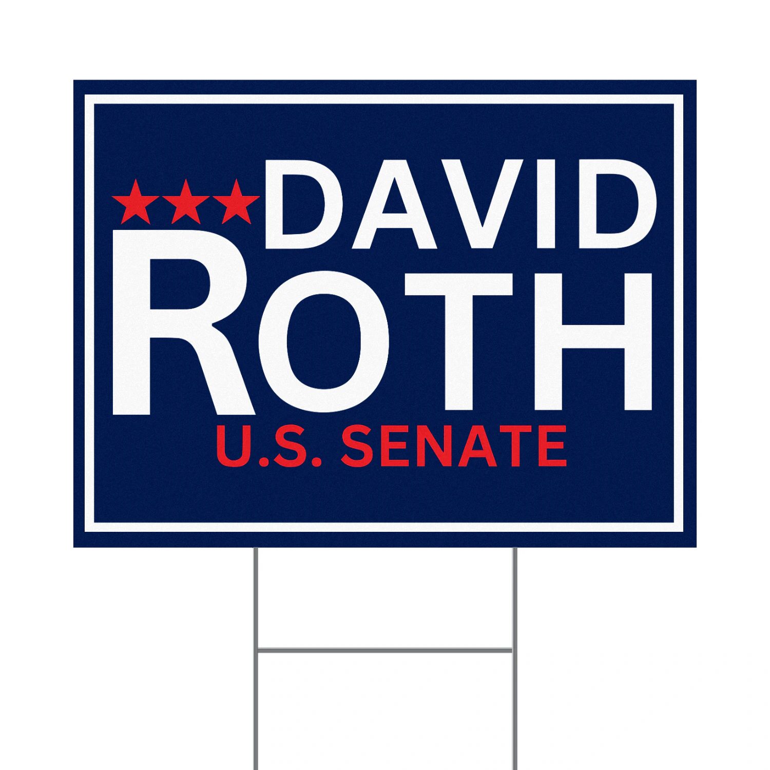 David Roth For Idaho Senate 2026 Yard Sign