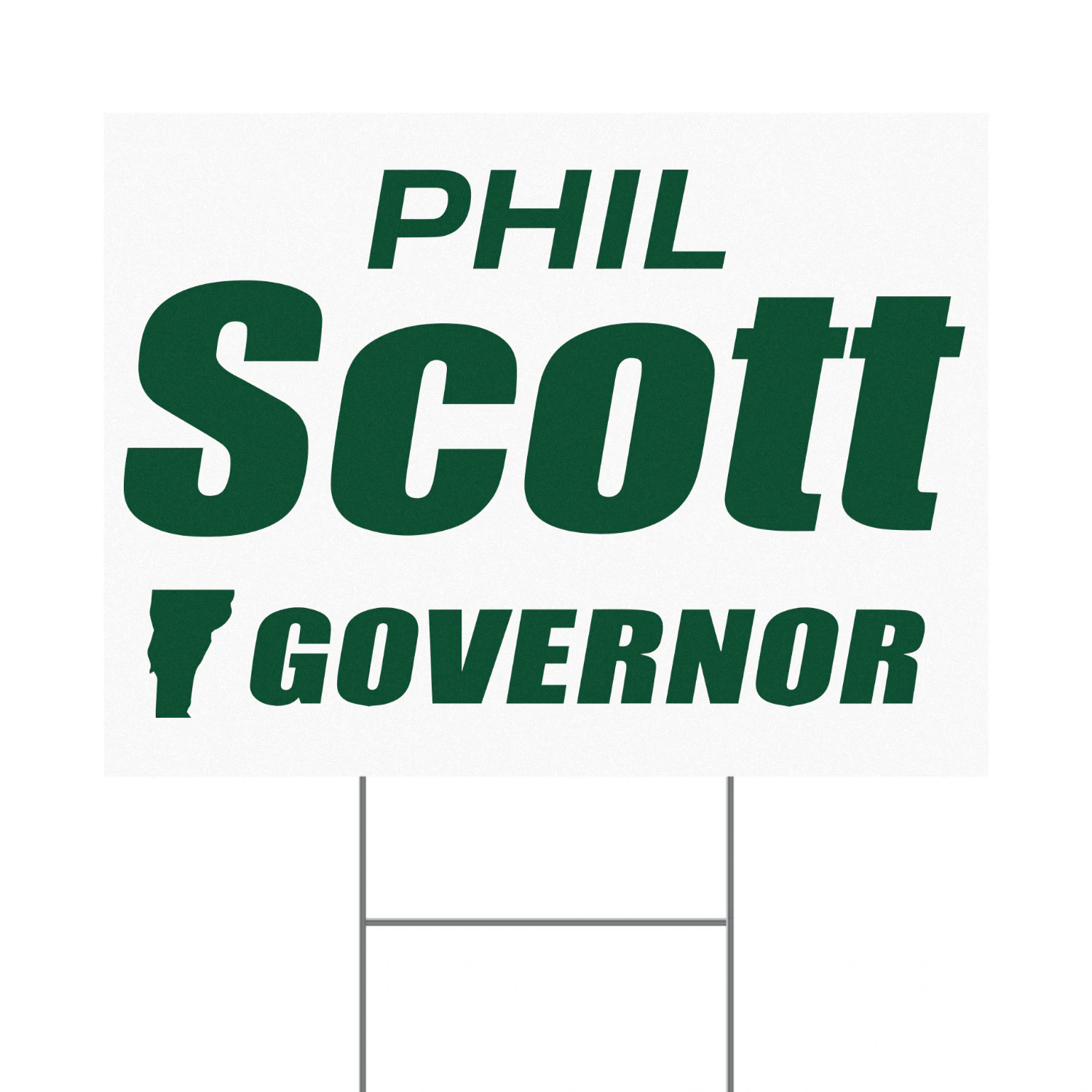 Phil Scott For Governor Yard Sign – Vermont 2026 Reelection Campaign, Amanda Janoo Race & Election