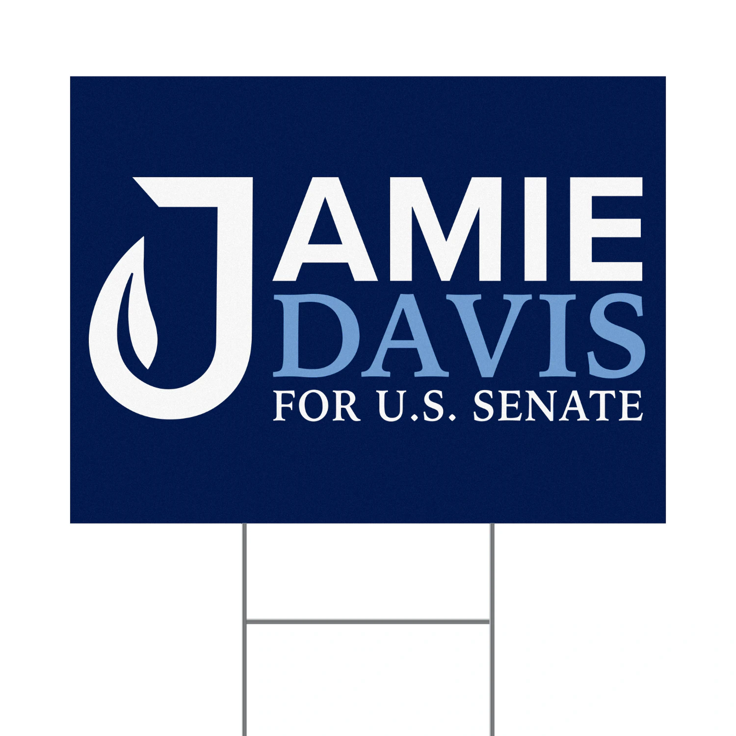 Jamie Davis For US Senate Yard Sign - Louisiana Democrat Jamie Davis Advances to 2026 General Election Against Julia Letlow