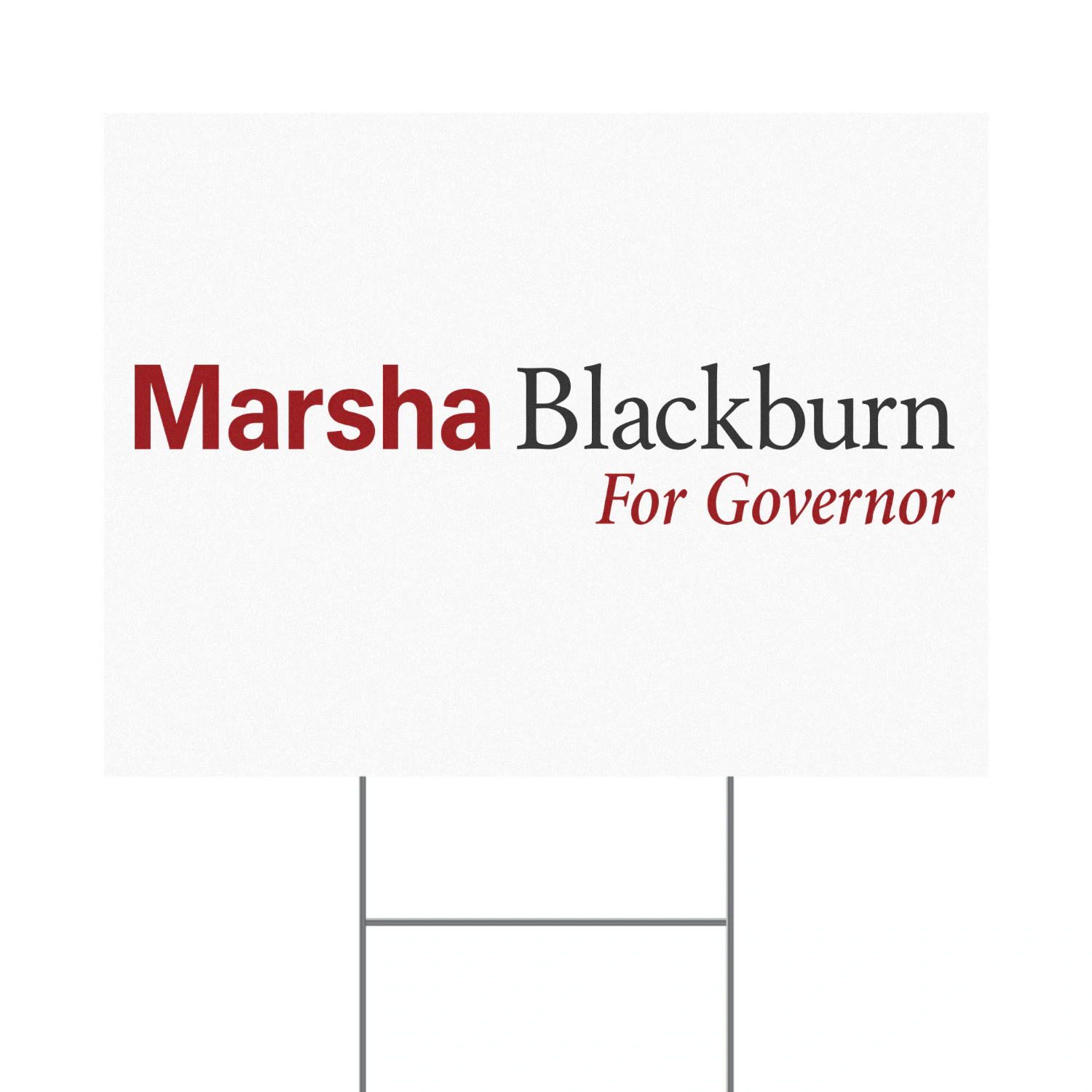 Marsha Blackburn For Governor Yard Sign – Tennessee 2026 Republican Campaign & November Election Support