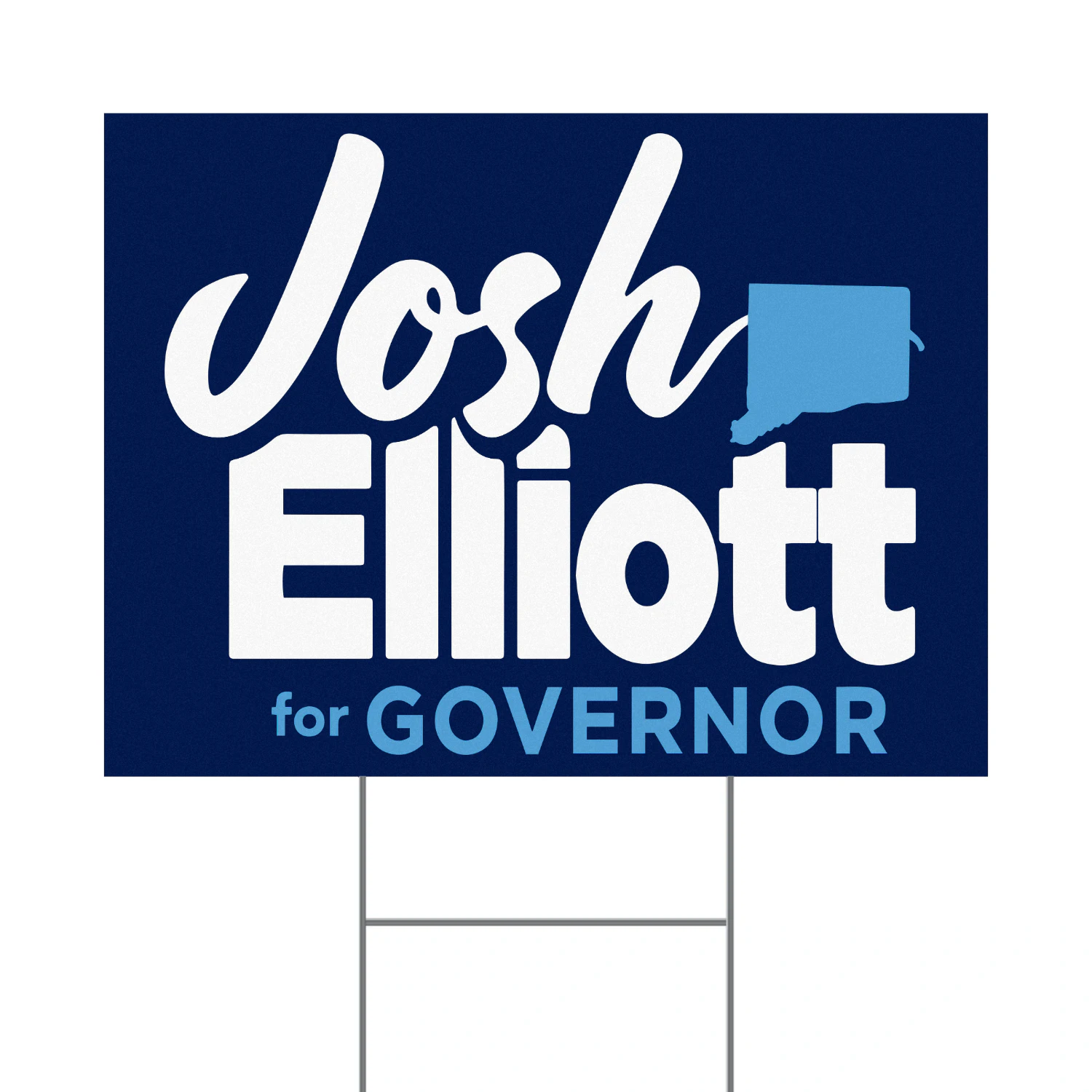 Josh Elliott For Governor Yard Sign – Connecticut 2026 Progressive Campaign & Election Support