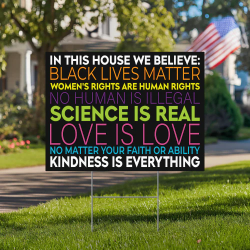 Kindness Is Everything Nicene Creed Yard Sign Inspired by Inspired by JD Vance Viral Debate