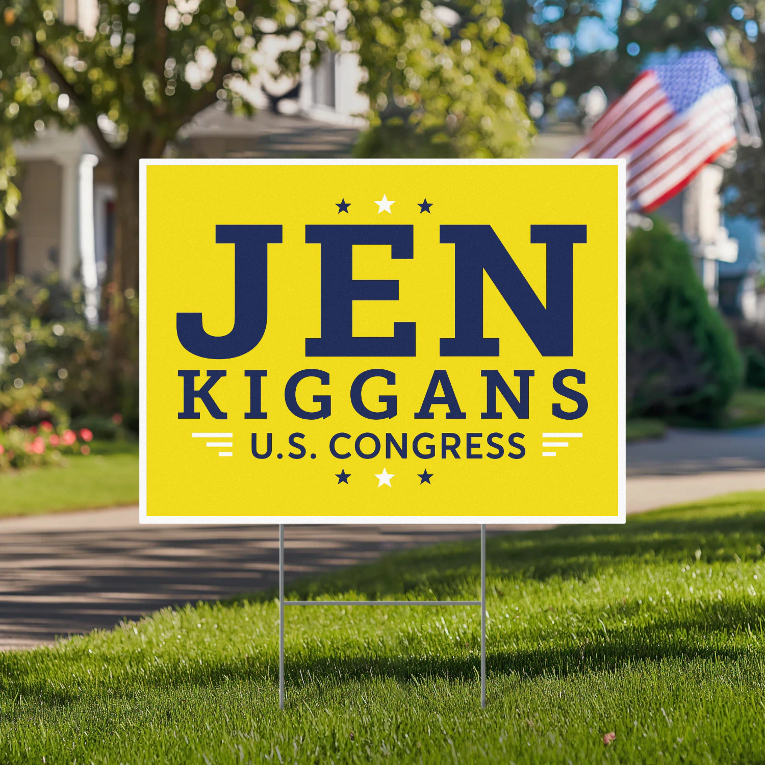 Kiggans for Congress U.S. Congress Yard Sign - The 2026 Virginia Race Heats Up