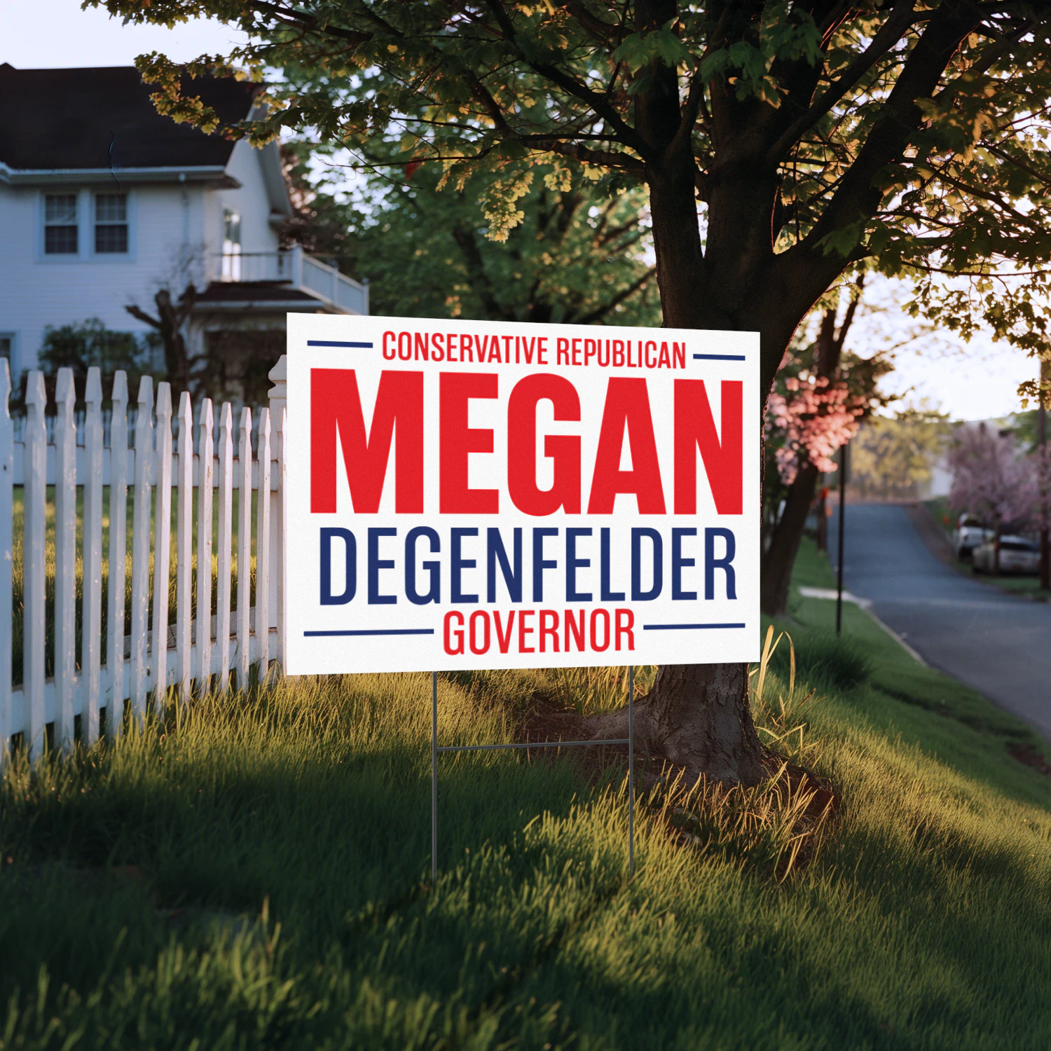 Megan Degenfelder For Governor Yard Sign – Wyoming 2026 Republican Campaign & Primary Election