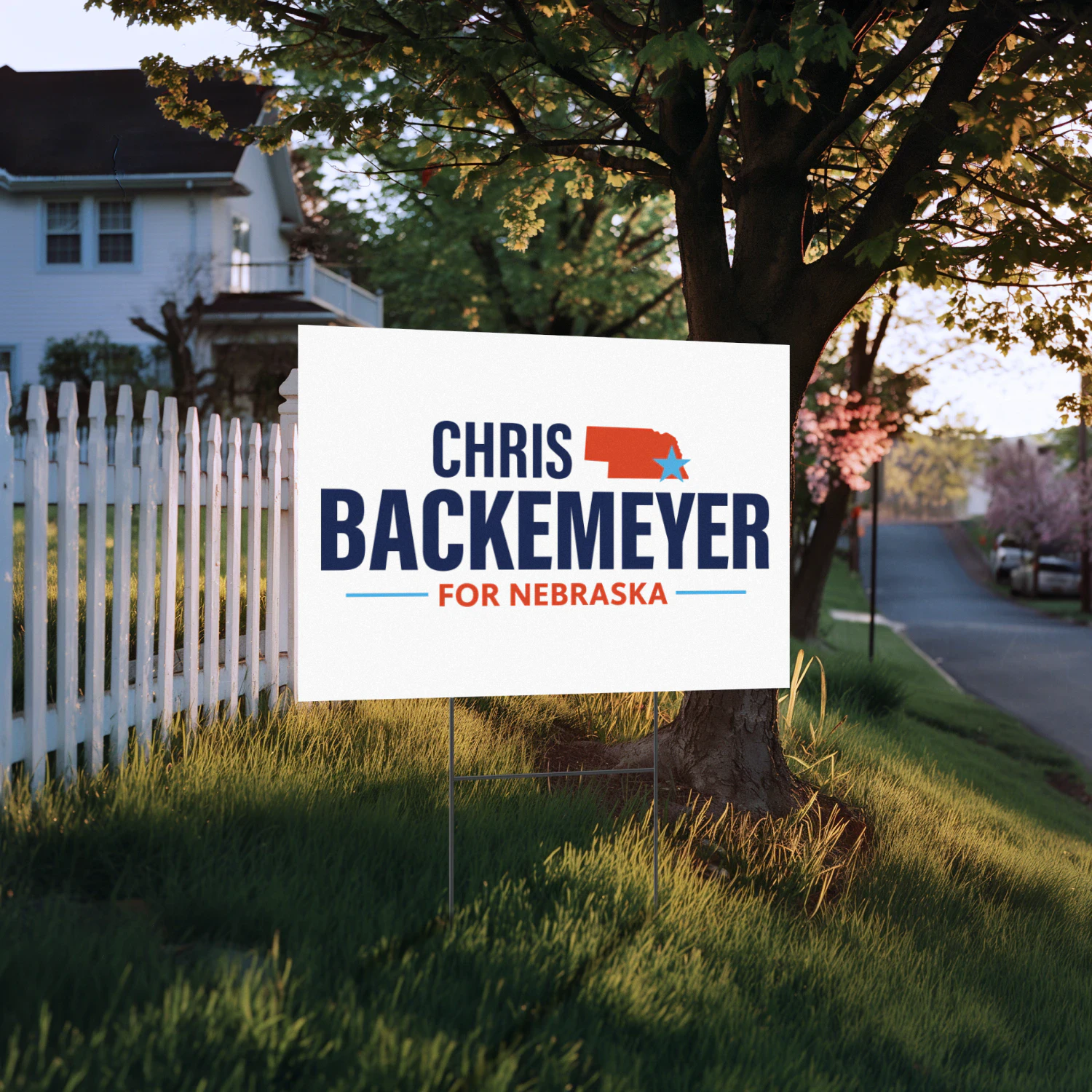 Chris Backemeyer For Nebraska Yard Sign