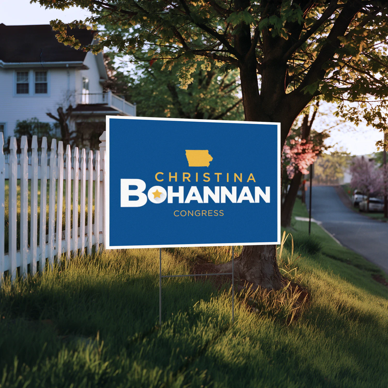 Christina Bohannan For Congress Yard Sign