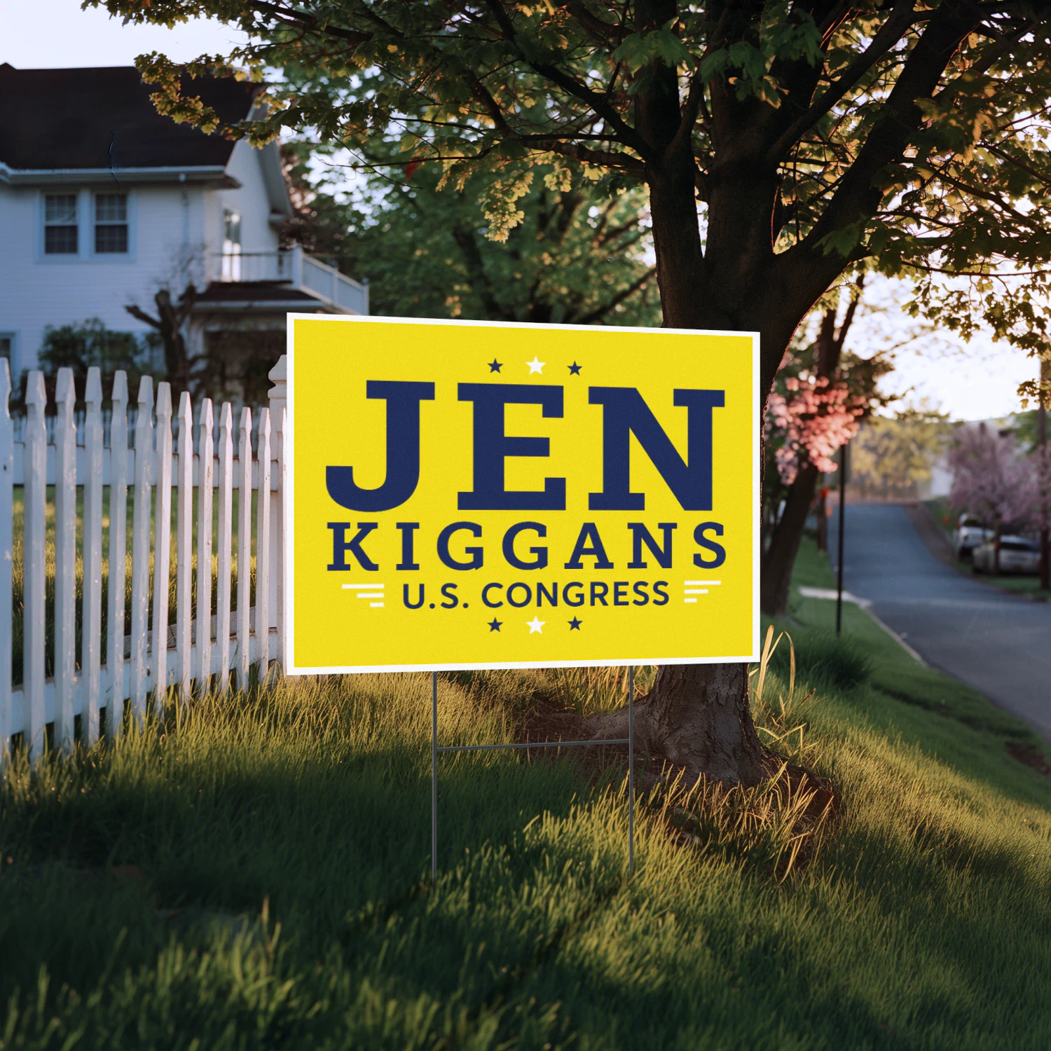 Kiggans for Congress U.S. Congress Yard Sign - The 2026 Virginia Race Heats Up