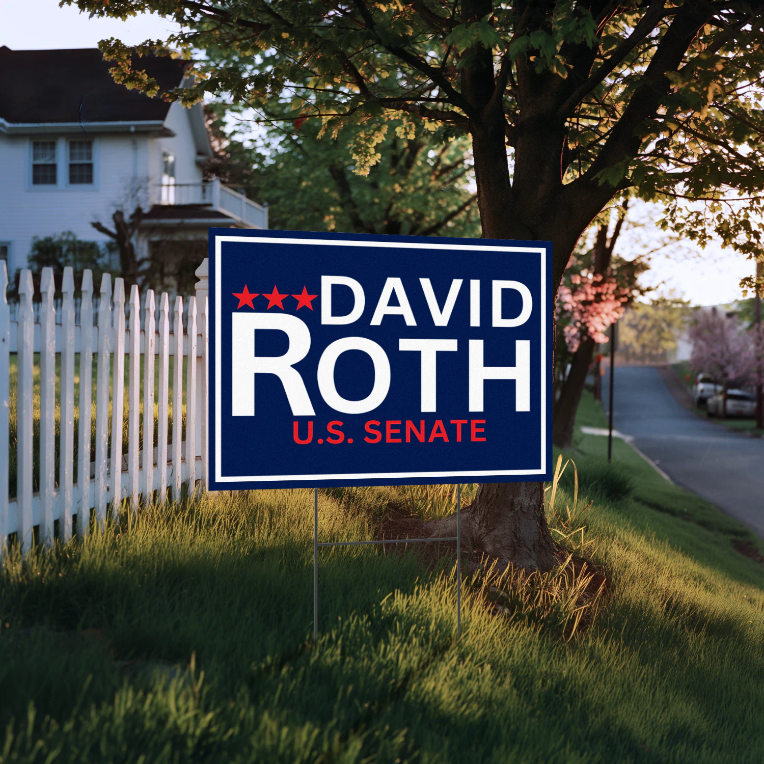 David Roth For Idaho Senate 2026 Yard Sign