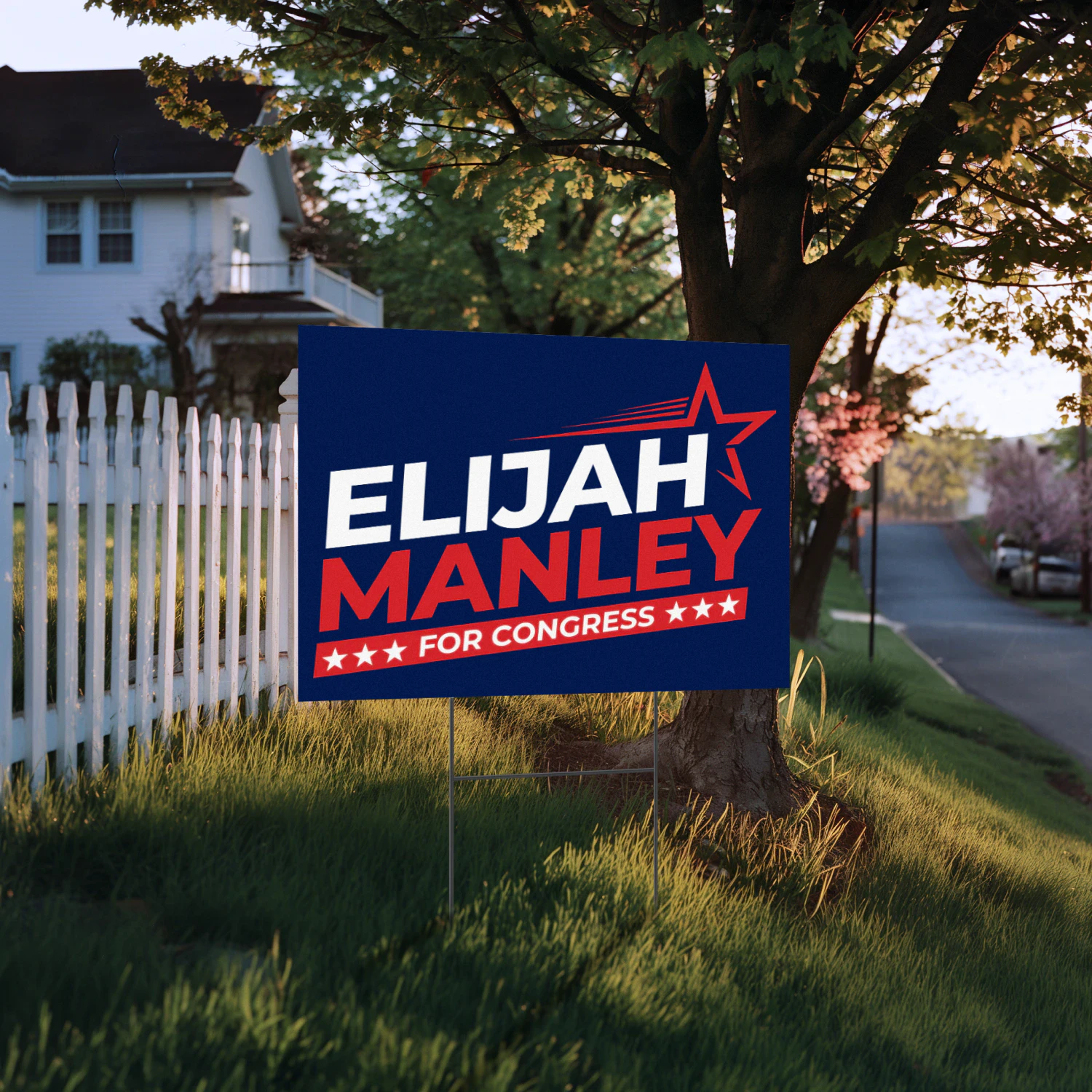Elijah Manley for Congress Yard Sign – Florida’s 20th District 2026 Democratic Primary & Congressional Campaign