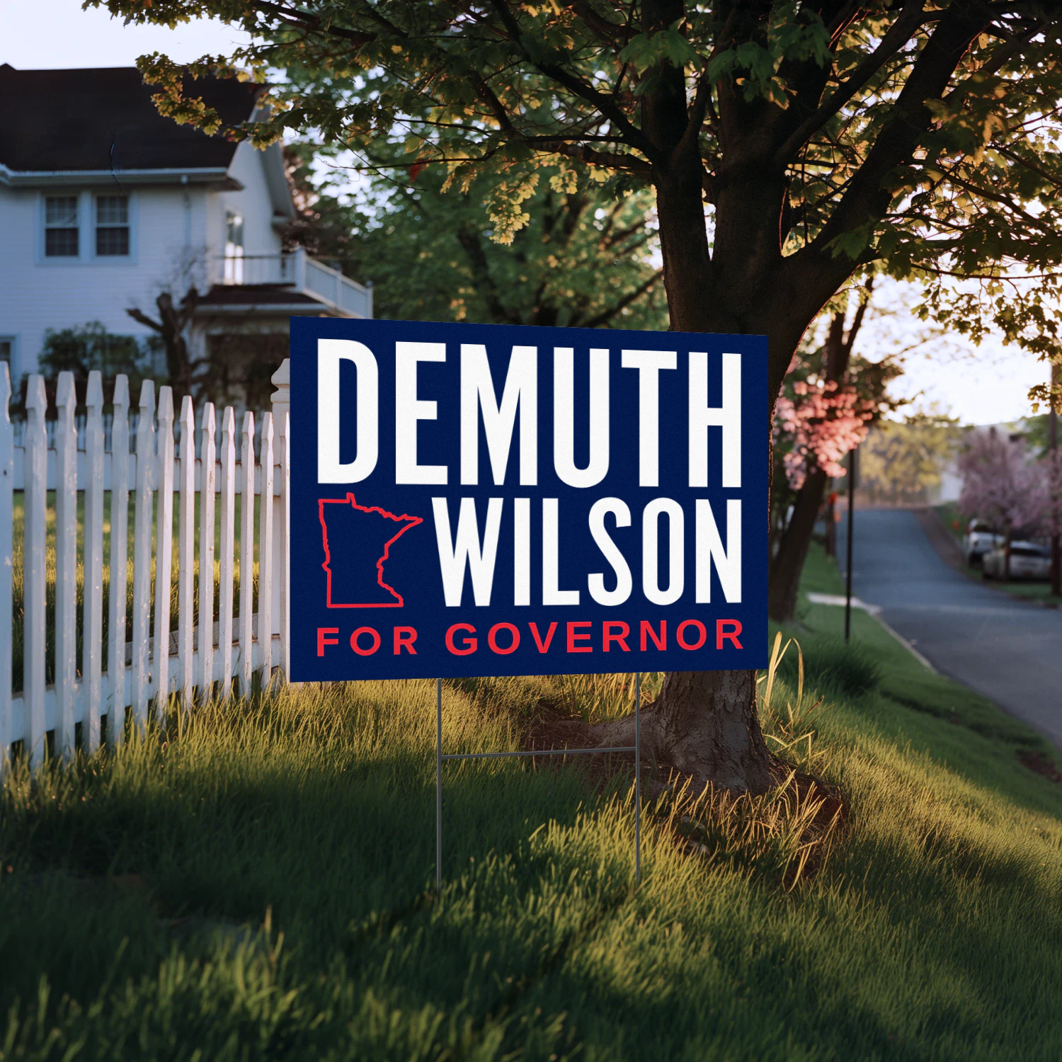 Lisa Demuth For Governor Yard Sign – Minnesota 2026 Republican Nominee Campaign & Election Support