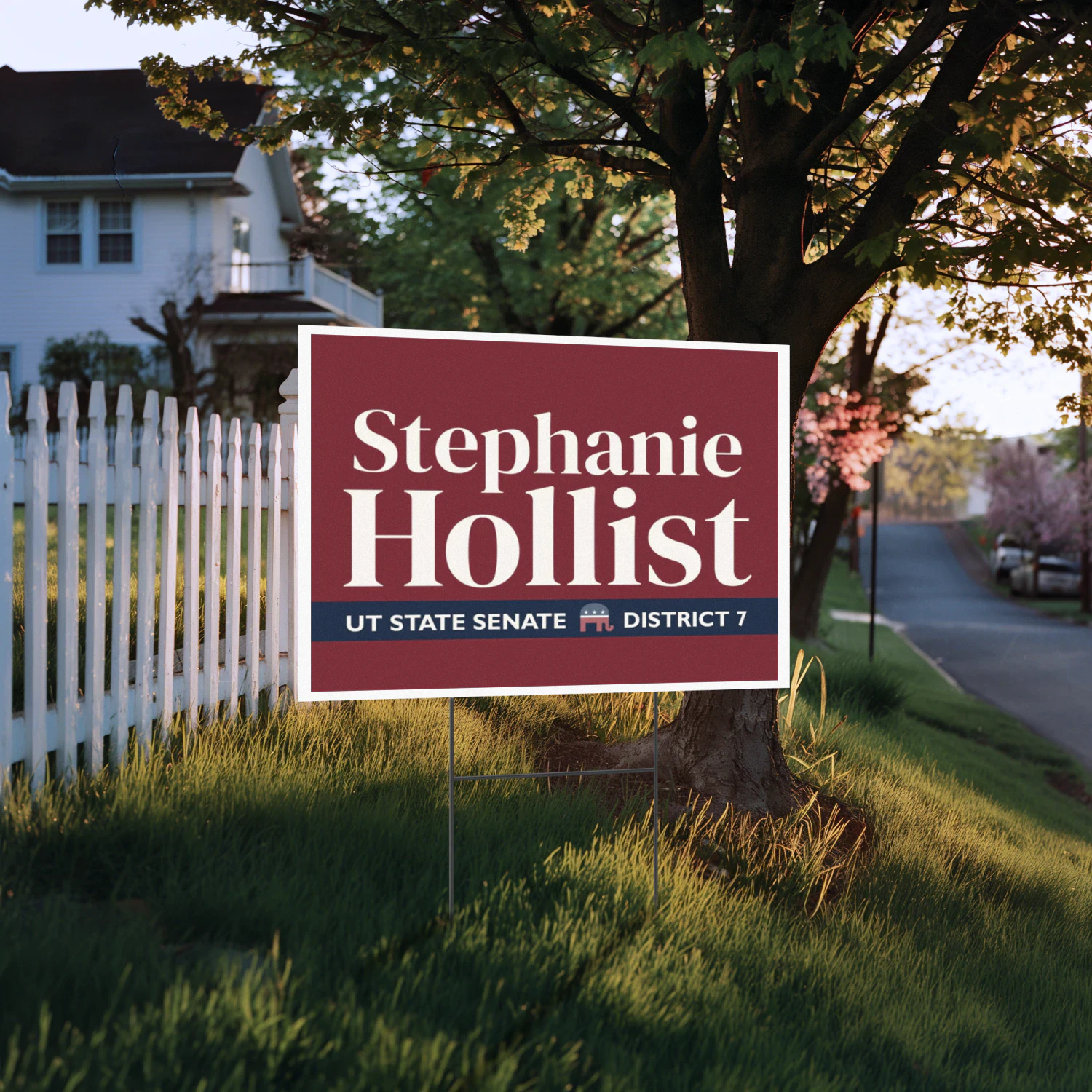 Stephanie Hollist For UT State Senate Yard Sign