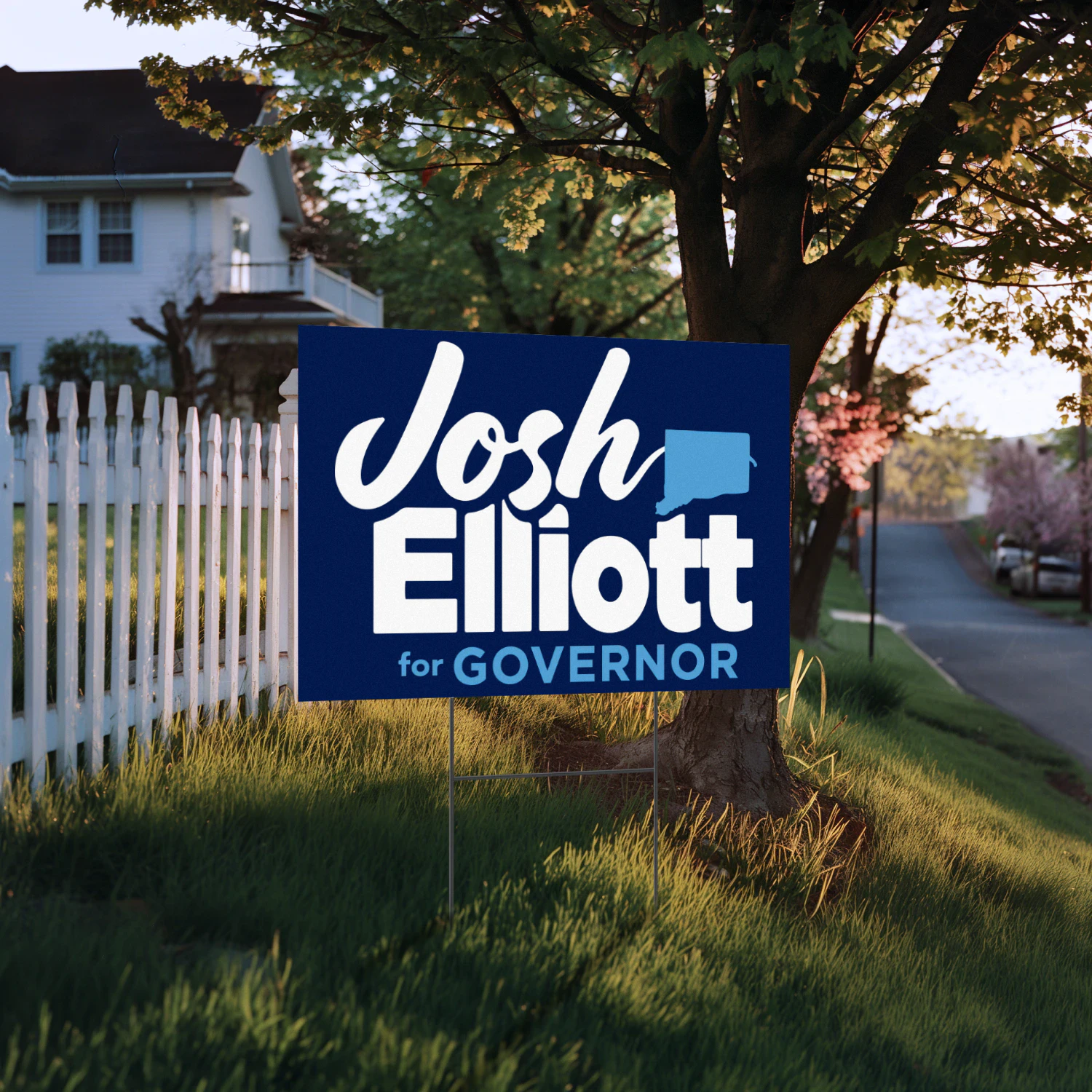 Josh Elliott For Governor Yard Sign – Connecticut 2026 Progressive Campaign & Election Support