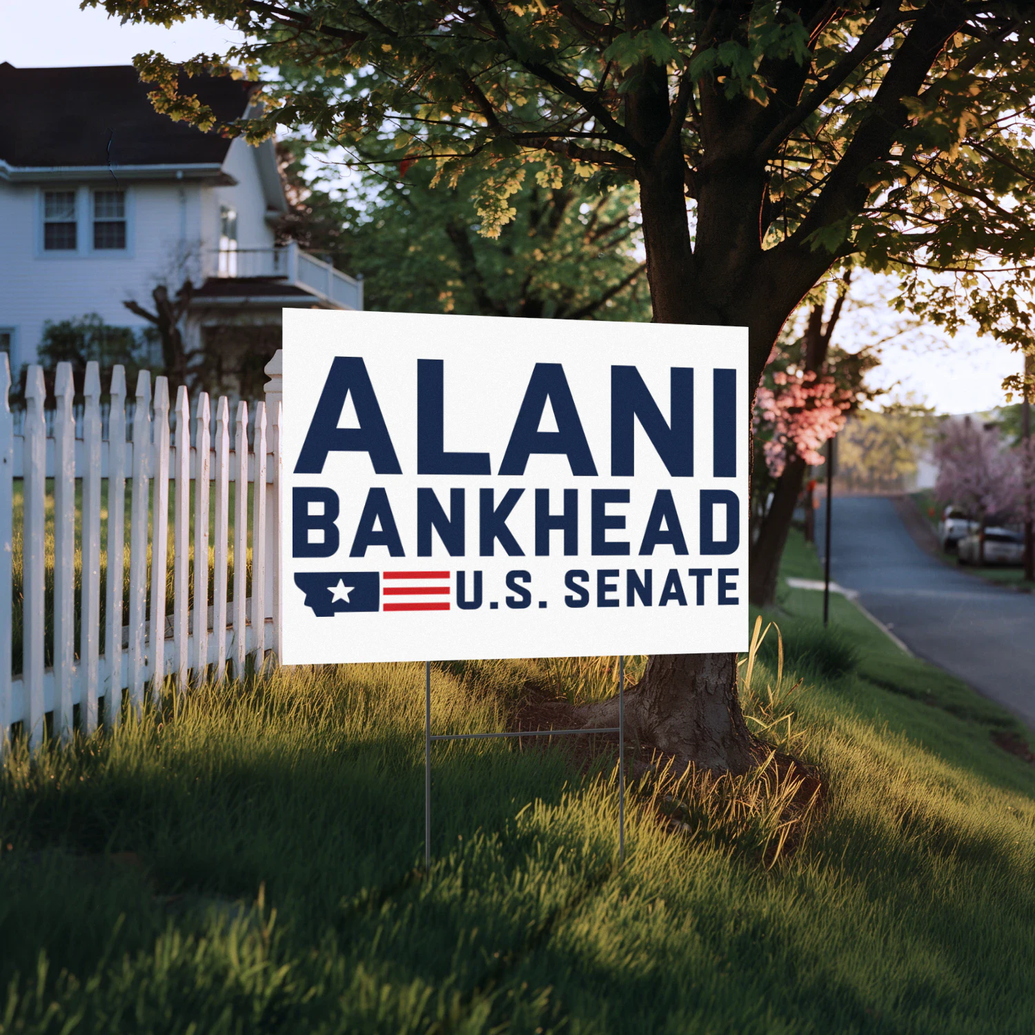 Alani Bankhead For US Senate Yard Sign - Montana Democrat Stays in 2026 Senate Race Despite Pressure to Withdraw